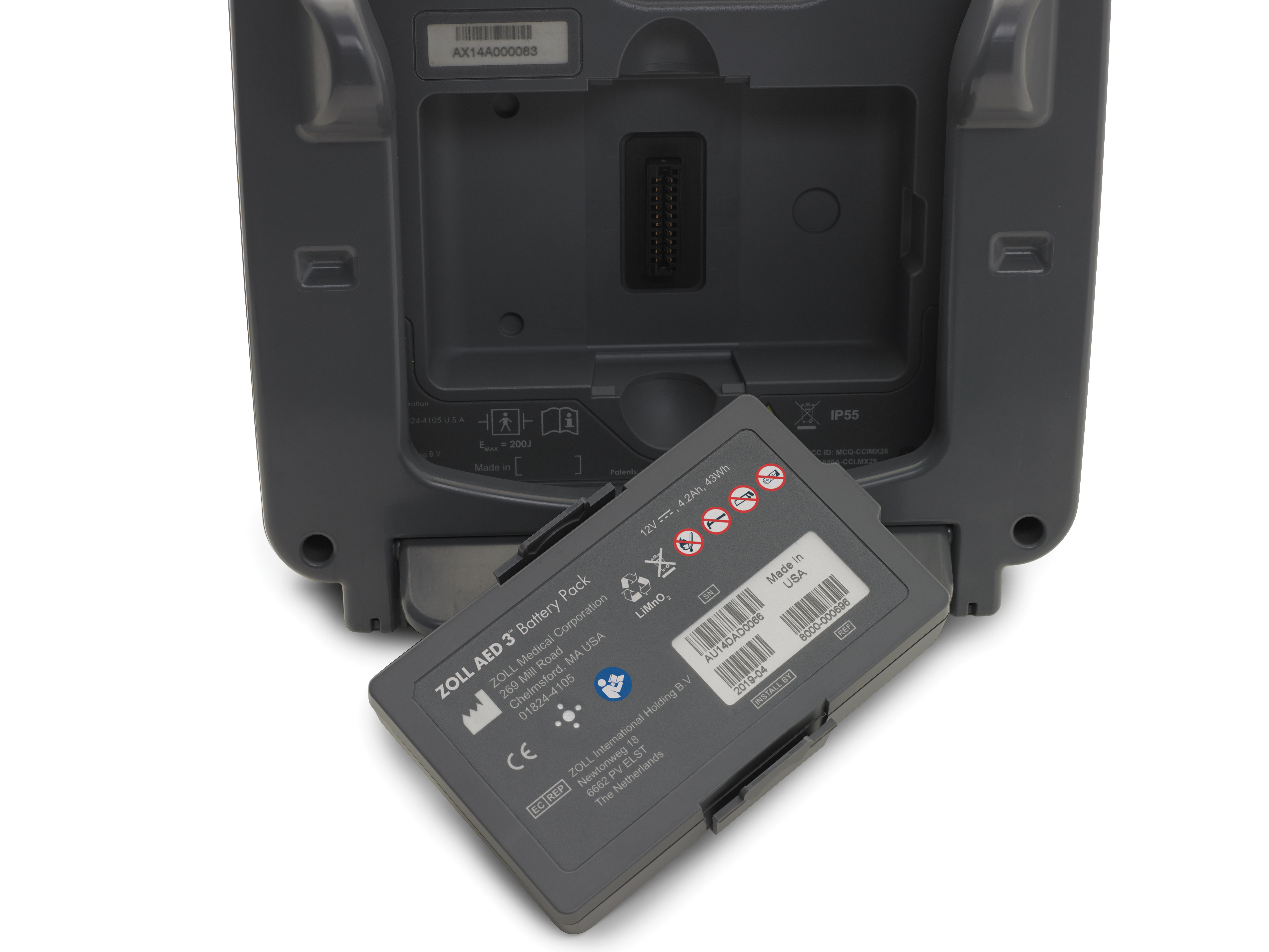 ZOLL&reg; 8000-000696 Battery Pack, For Use With Zoll AED 3,Zoll AED 3 Bls