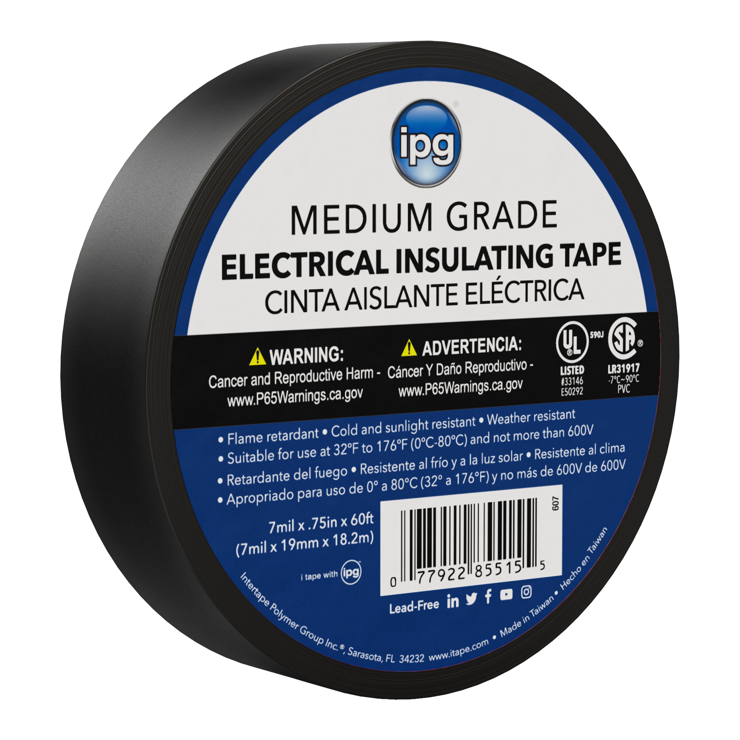 ipg&reg; HMF...48 Masking Film, 180 ft L x 48 in W x 12 micron THK, High Density Polyethylene