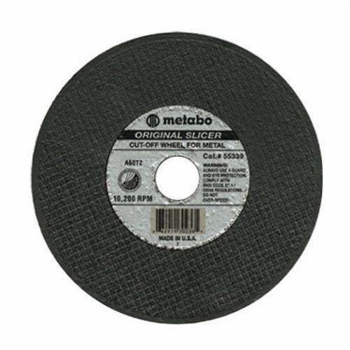 metabo® 655995000 Super Slicer Extreme Performance Heavy Duty Cut-Off Wheel, 6 in Dia x 0.045 in THK, 7/8 in Center Hole, 60 Grit, Aluminum Oxide Abrasive