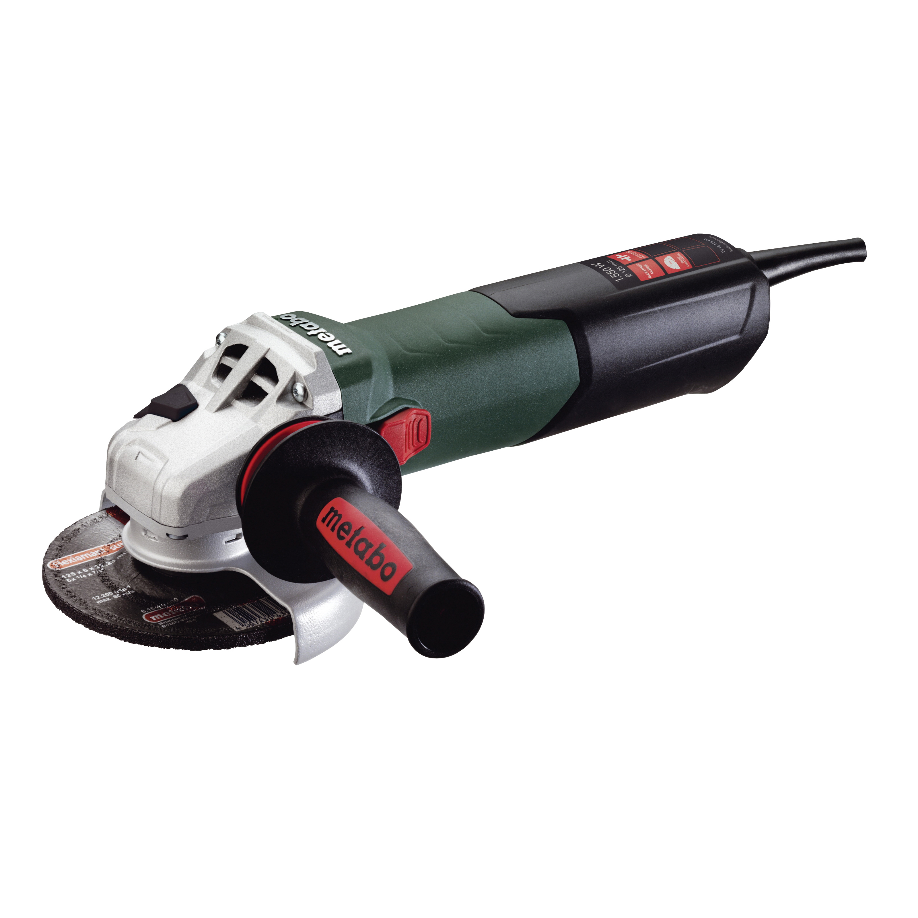 metabo® 600464420 Electric Angle Grinder, 6 in Dia Wheel, 5/8-11 UNC Arbor/Shank, 110 to 120 VAC