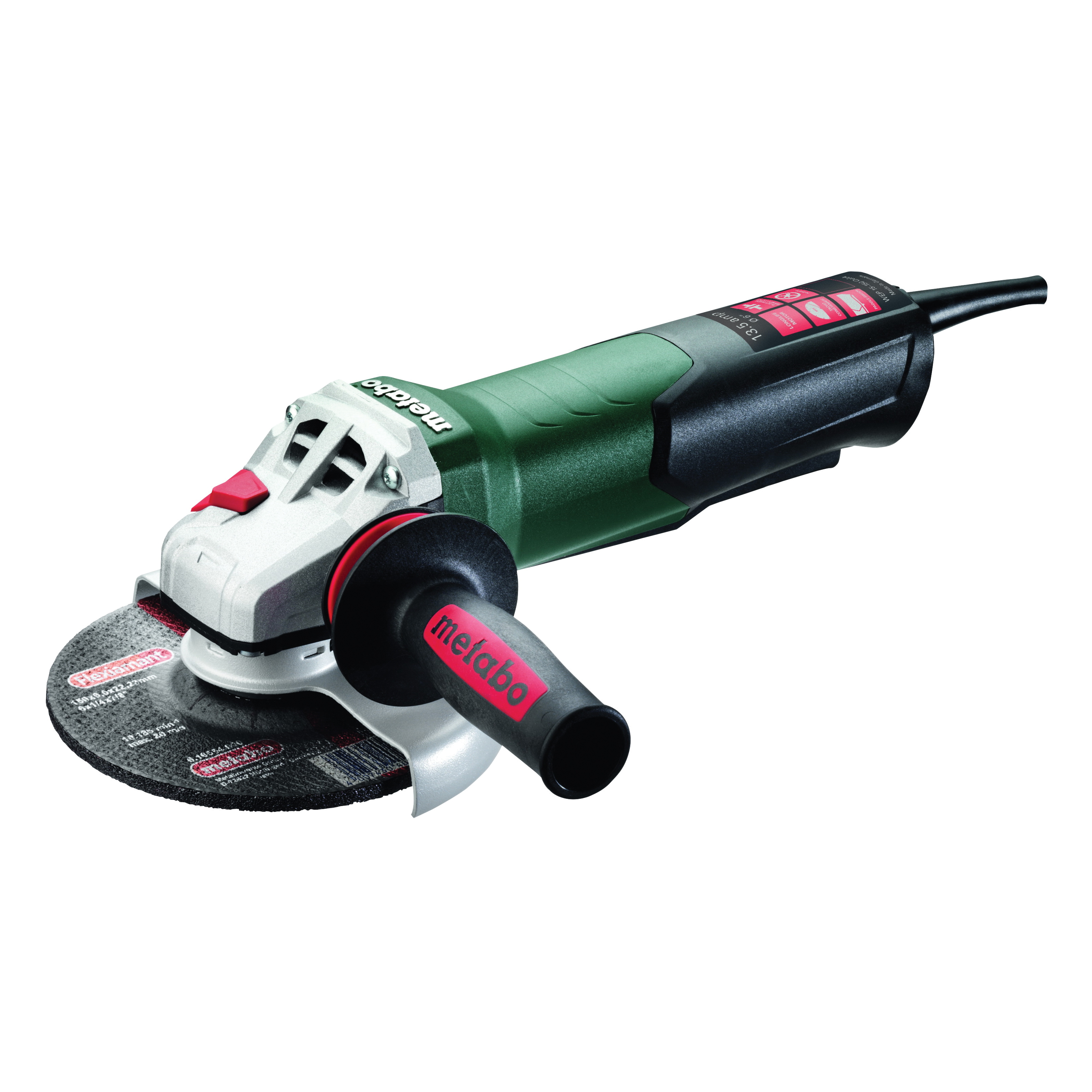 metabo® 600465420 Electric Angle Grinder, 5 in Dia Wheel, 5/8-11 UNC Arbor/Shank, 110 to 120 VAC