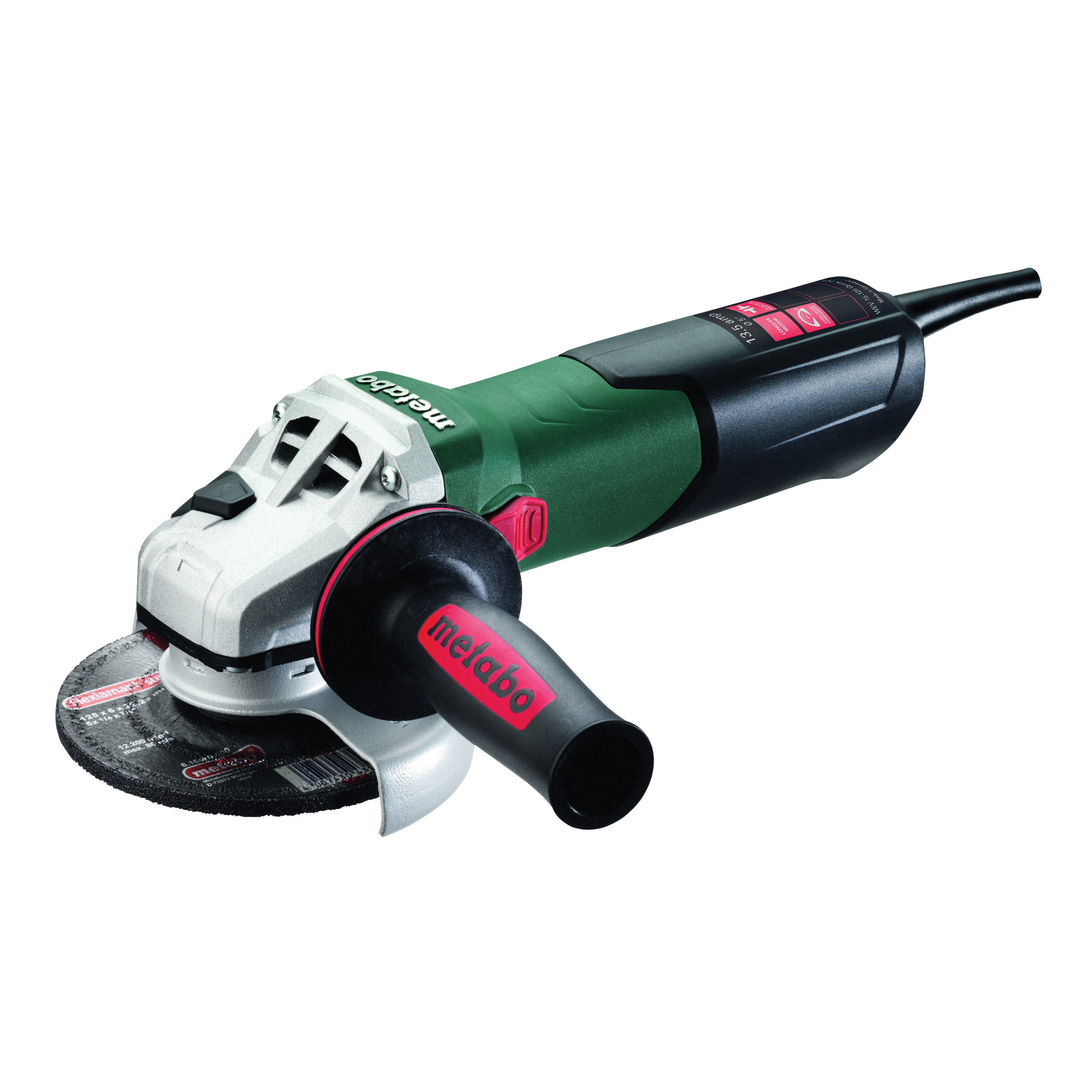 metabo® 600552420 Electric Angle Grinder, 6 in Dia Wheel, 5/8-11 UNC Arbor/Shank, 110 to 120 VAC