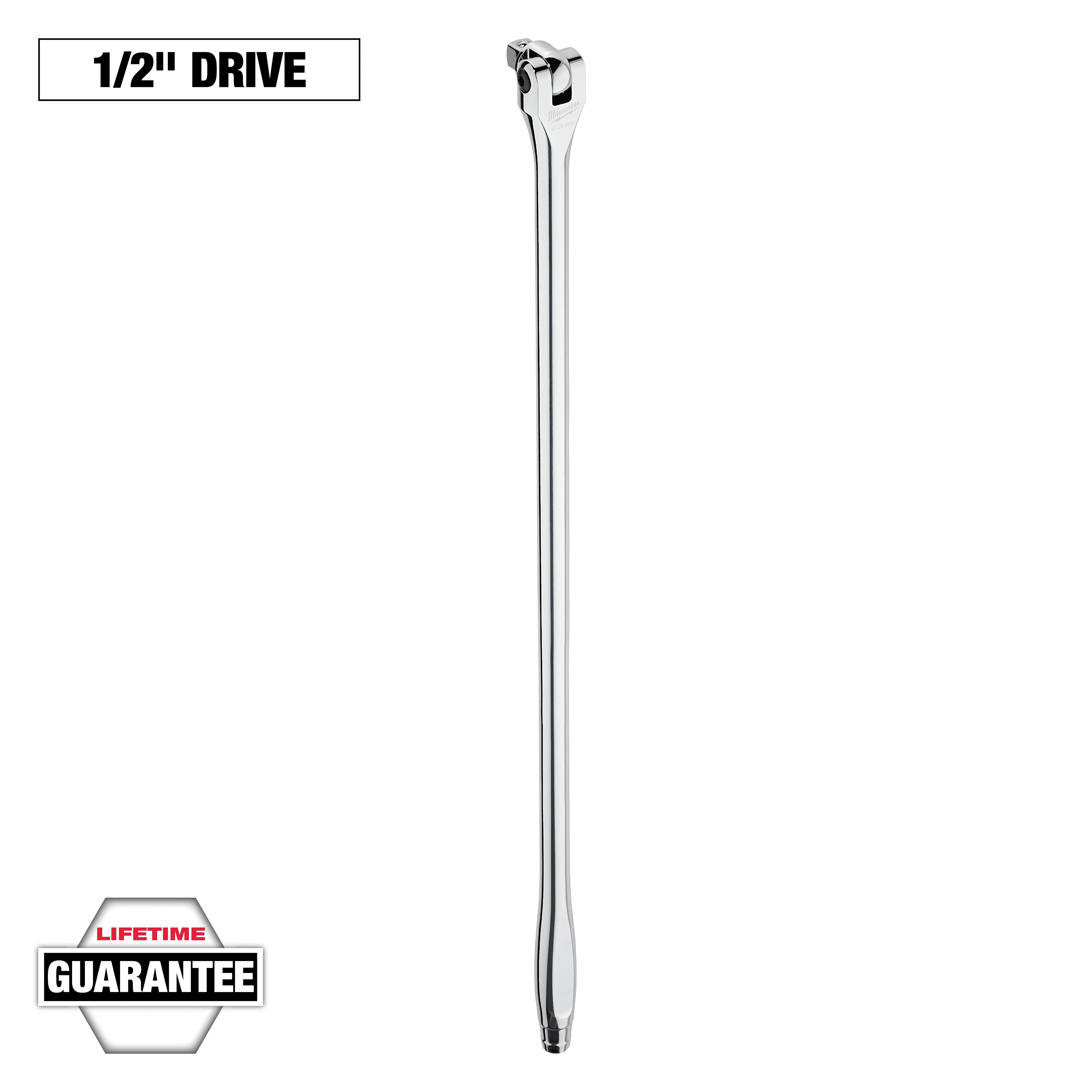 Milwaukee&reg; 48-22-9013 Breaker Bar, 1/2 in Drive, 24 in OAL, Alloy Steel, Polished Chrome